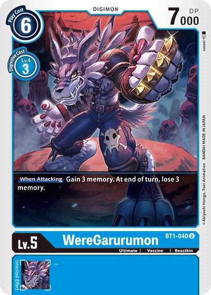 WereGarurumon BT1-040 [ Inglese / Giapponese ]