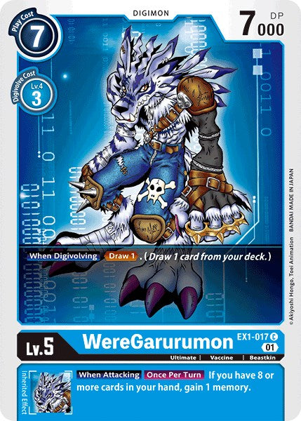 WereGarurumon EX1-017 [ Inglese / Giapponese ]