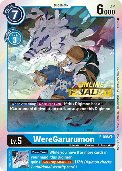 WereGarurumon P-008 [ Inglese / Giapponese ]