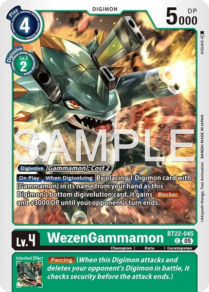 WezenGammamon BT22-045 [ Inglese / Giapponese ]