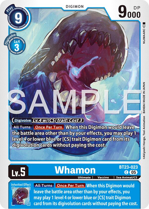 Whamon BT23-023 [ Inglese / Giapponese ]