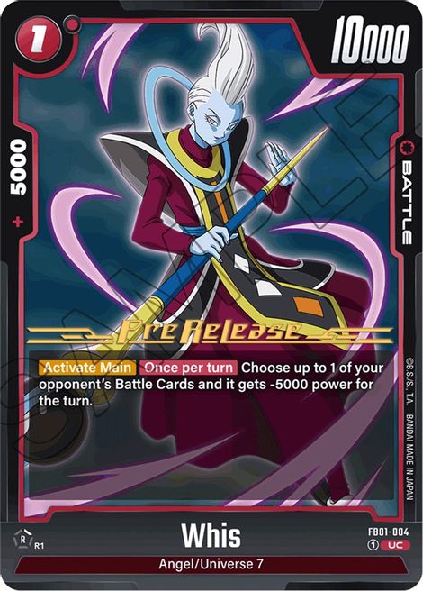 Whis FB01-004 [ Inglese / Giapponese ]