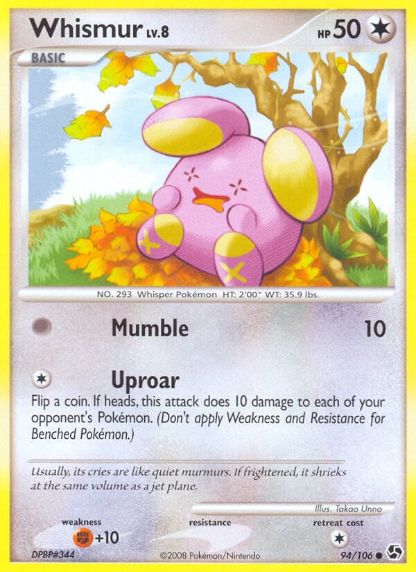 Whismur Lv.8 - Incontri Leggendari 094/106 [ Italiano / Inglese ]