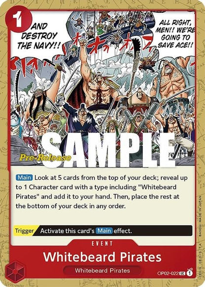 Whitebeard Pirates OP02-022 [ Inglese / Giapponese / Francese / Cinese Semplificato ]