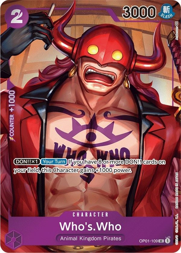 Who's Who OP01-109 [ Inglese / Giapponese / Francese / Cinese Semplificato ]