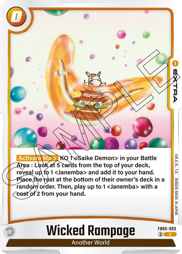Wicked Rampage FB05-093 [ Inglese / Giapponese ]