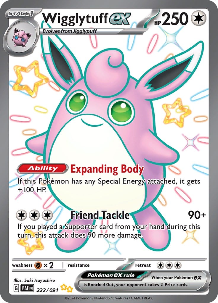Wigglytuff-ex - Destino di Paldea 222/091 [ Italiano ]