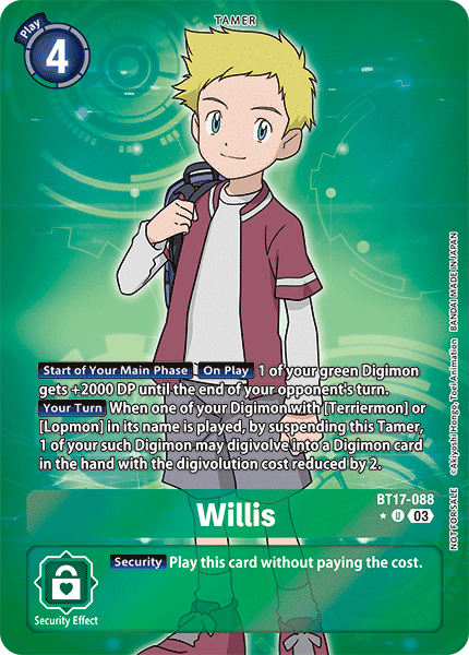 Willis BT17-088 [ Inglese / Giapponese ]