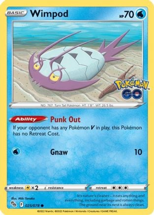 Wimpod - Pokémon GO 025/078 [ Italiano / Inglese ]