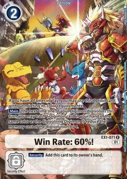 Win Rate: 60%! EX1-071 [ Inglese / Giapponese ]