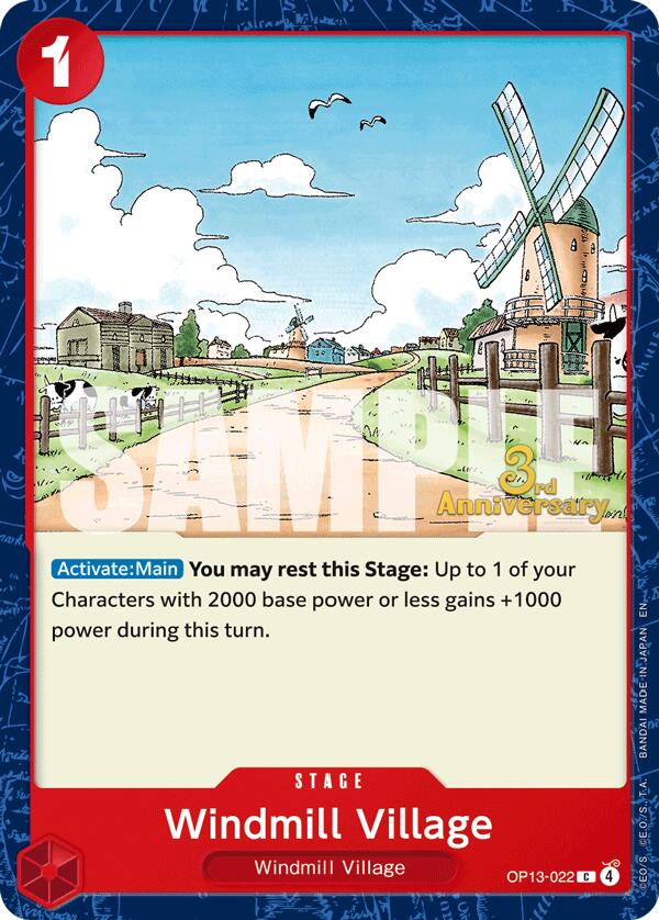Windmill Village OP13-022 [ Inglese / Giapponese / Francese / Cinese Semplificato ]