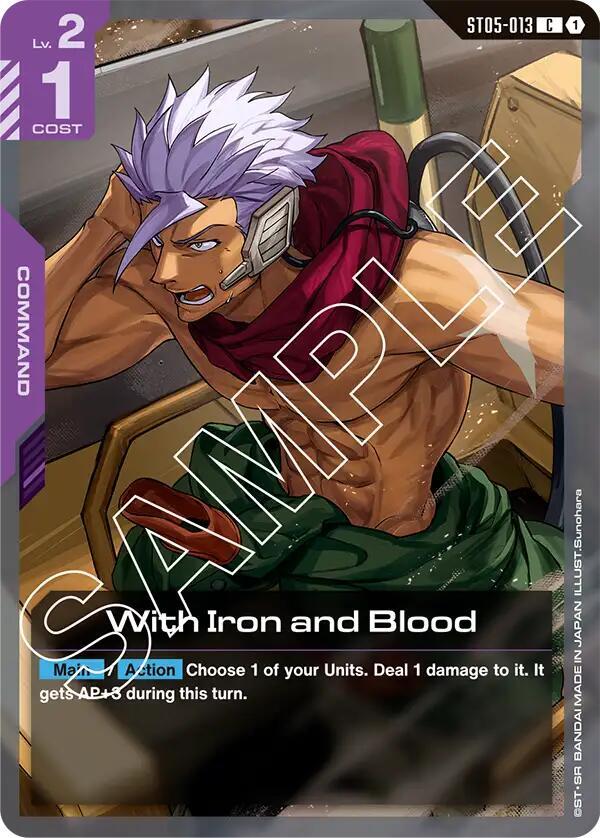 With Iron and Blood ST05-013 [ Inglese / Giapponese ]