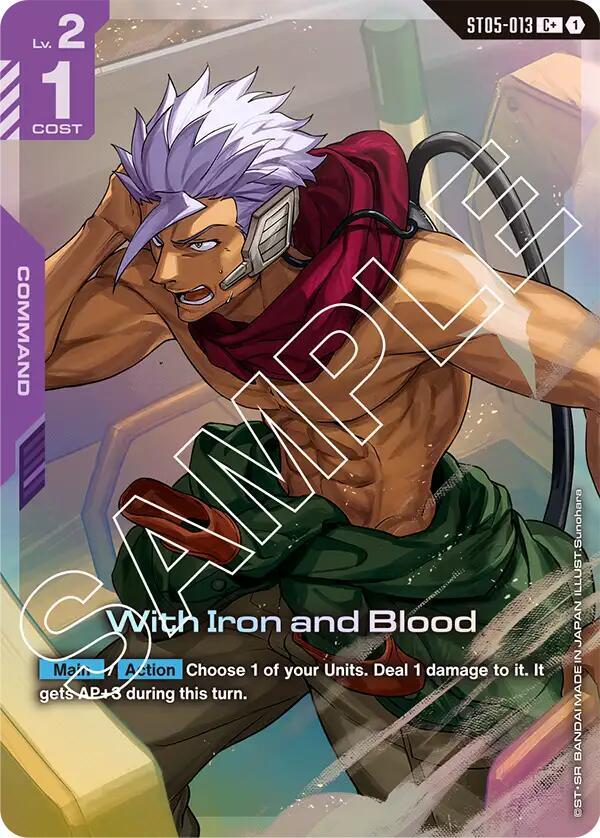 With Iron and Blood ST05-013 [ Inglese / Giapponese ]