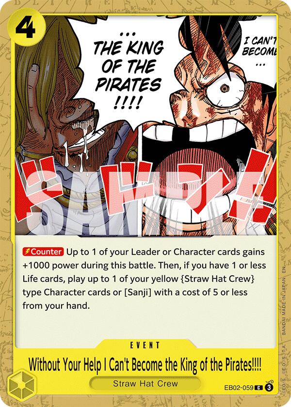 Without Your Help I Can't Become the King of the Pirates!!!! EB02-059 [ Inglese / Giapponese / Francese / Cinese Semplificato ]