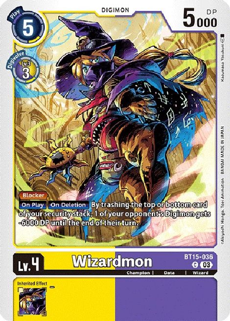 Wizardmon BT15-036 [ Inglese / Giapponese ]