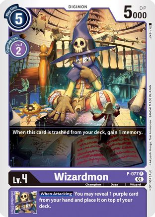 Wizardmon P-077 [ Inglese / Giapponese ]