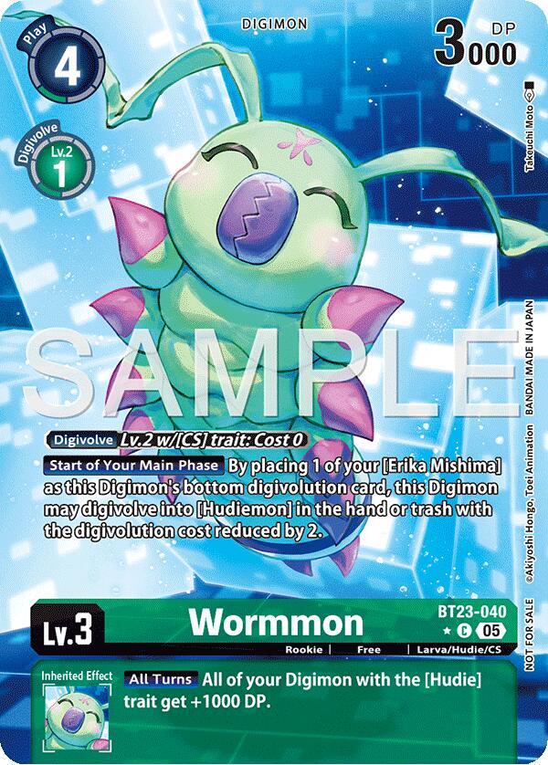 Wormmon BT23-040 [ Inglese / Giapponese ]