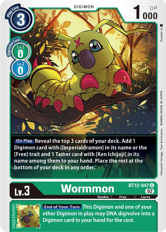 Wormmon BT12-047 [ Inglese / Giapponese ]