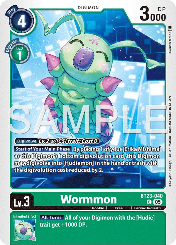 Wormmon BT23-040 [ Inglese / Giapponese ]