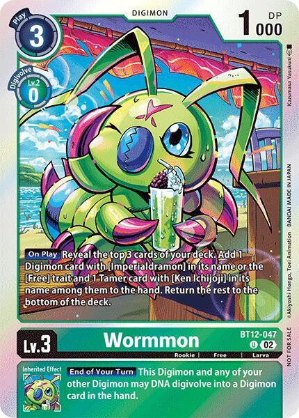 Wormmon BT12-047 [ Inglese / Giapponese ]