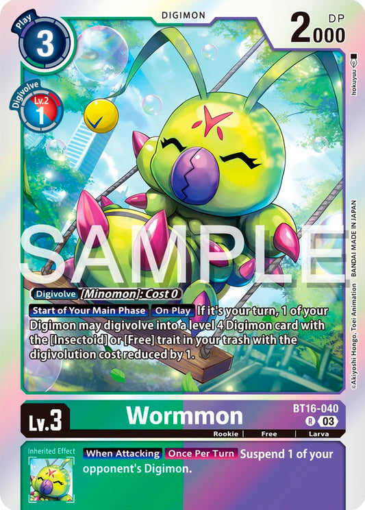 Wormmon BT16-040 [ Inglese / Giapponese ]