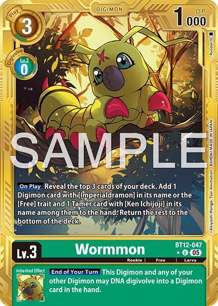 Wormmon BT12-047 [ Inglese / Giapponese ]