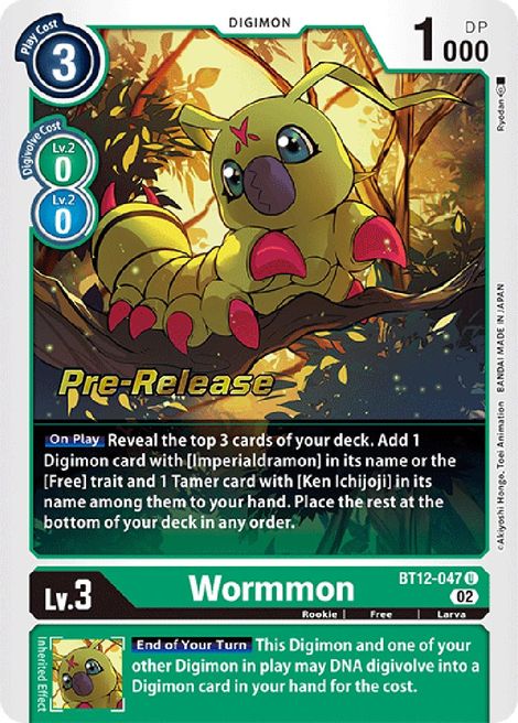 Wormmon BT12-047 [ Inglese / Giapponese ]