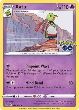 Xatu - Pokémon GO 033/078 [ Italiano / Inglese ]