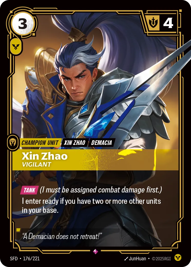 Xin Zhao - Vigilant (RARE) [ Inglese / Cinese Semplificato ]
