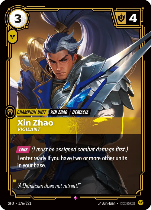 Xin Zhao - Vigilant (RARE) [ Inglese / Cinese Semplificato ]