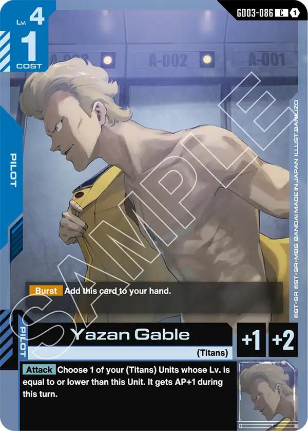 Yazan Gable GD03-086 [ Inglese / Giapponese ]