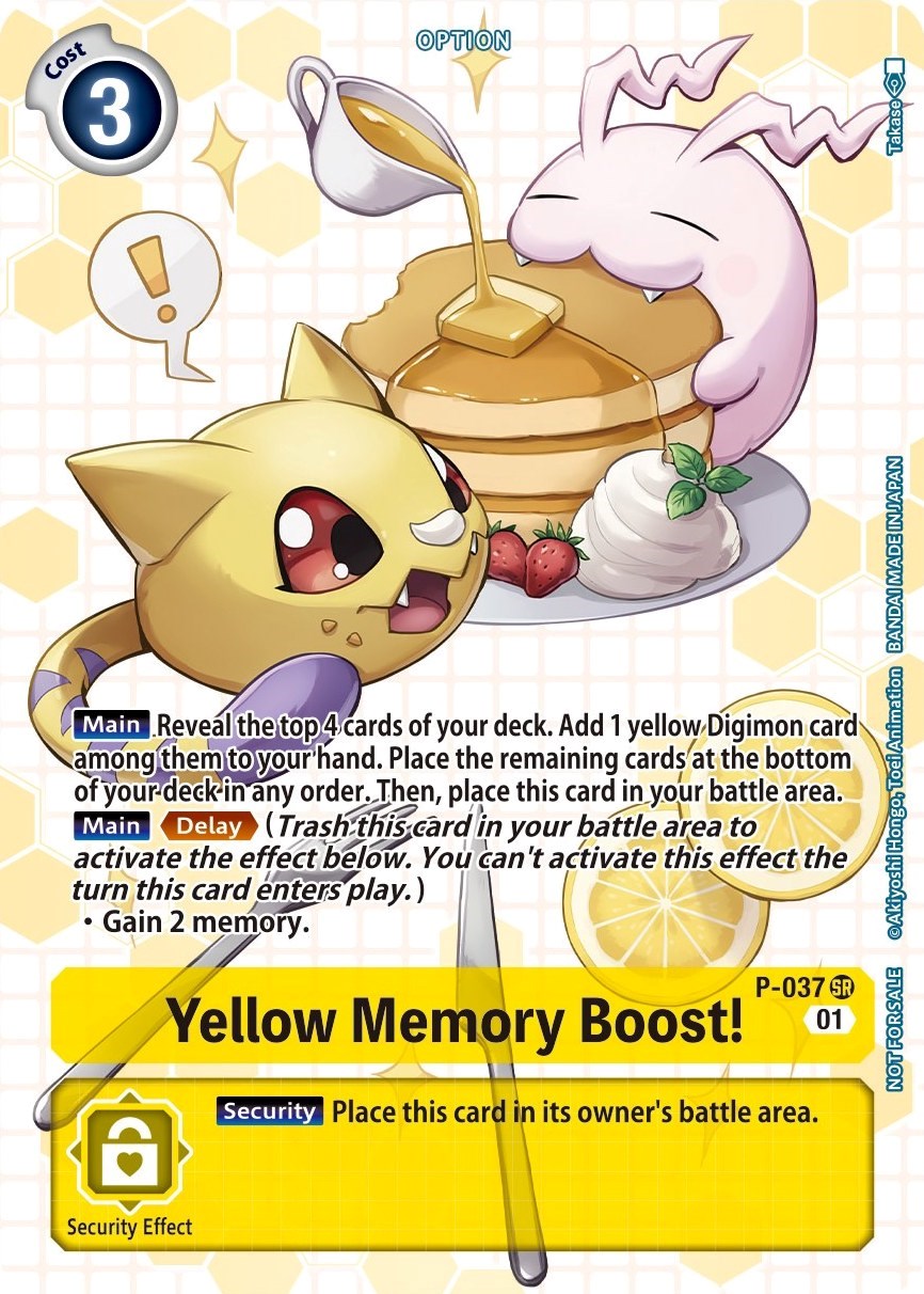 Yellow Memory Boost! P-037 [ Inglese / Giapponese ]
