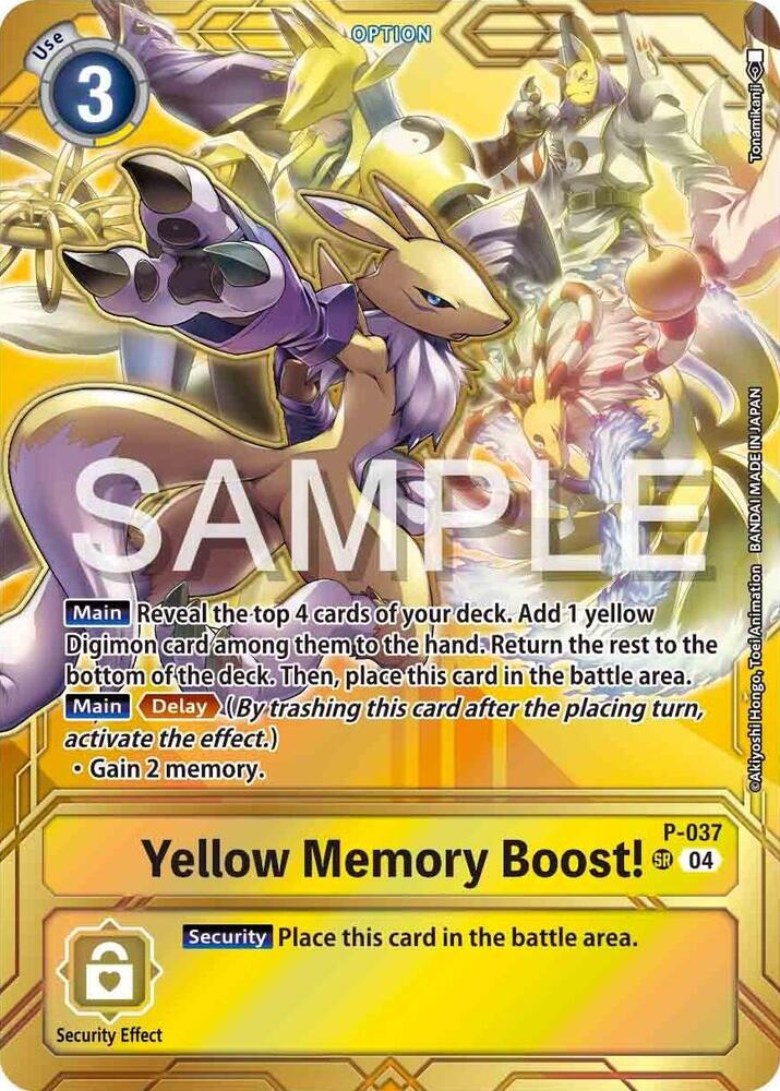 Yellow Memory Boost! P-037 [ Inglese / Giapponese ]