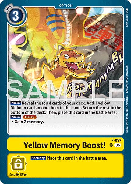 Yellow Memory Boost! P-037 [ Inglese / Giapponese ]