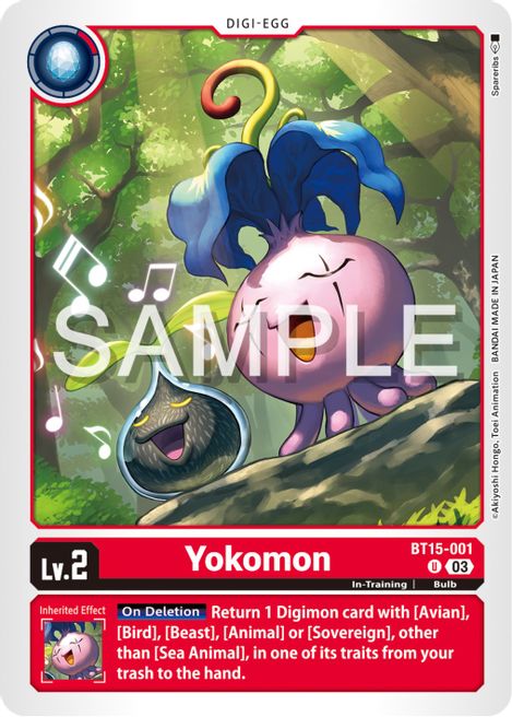 Yokomon BT15-001 [ Inglese / Giapponese ]
