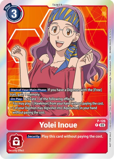 Yolei Inoue P-126 [ Inglese / Giapponese ]