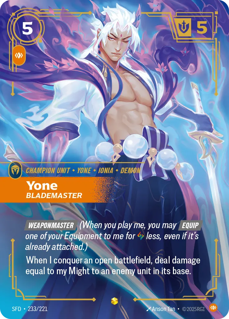 Yone - Blademaster (RARE) [ Inglese / Cinese Semplificato ]