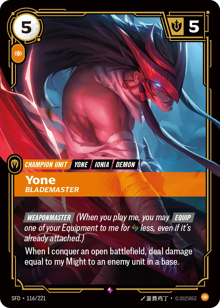 Yone - Blademaster (RARE) [ Inglese / Cinese Semplificato ]