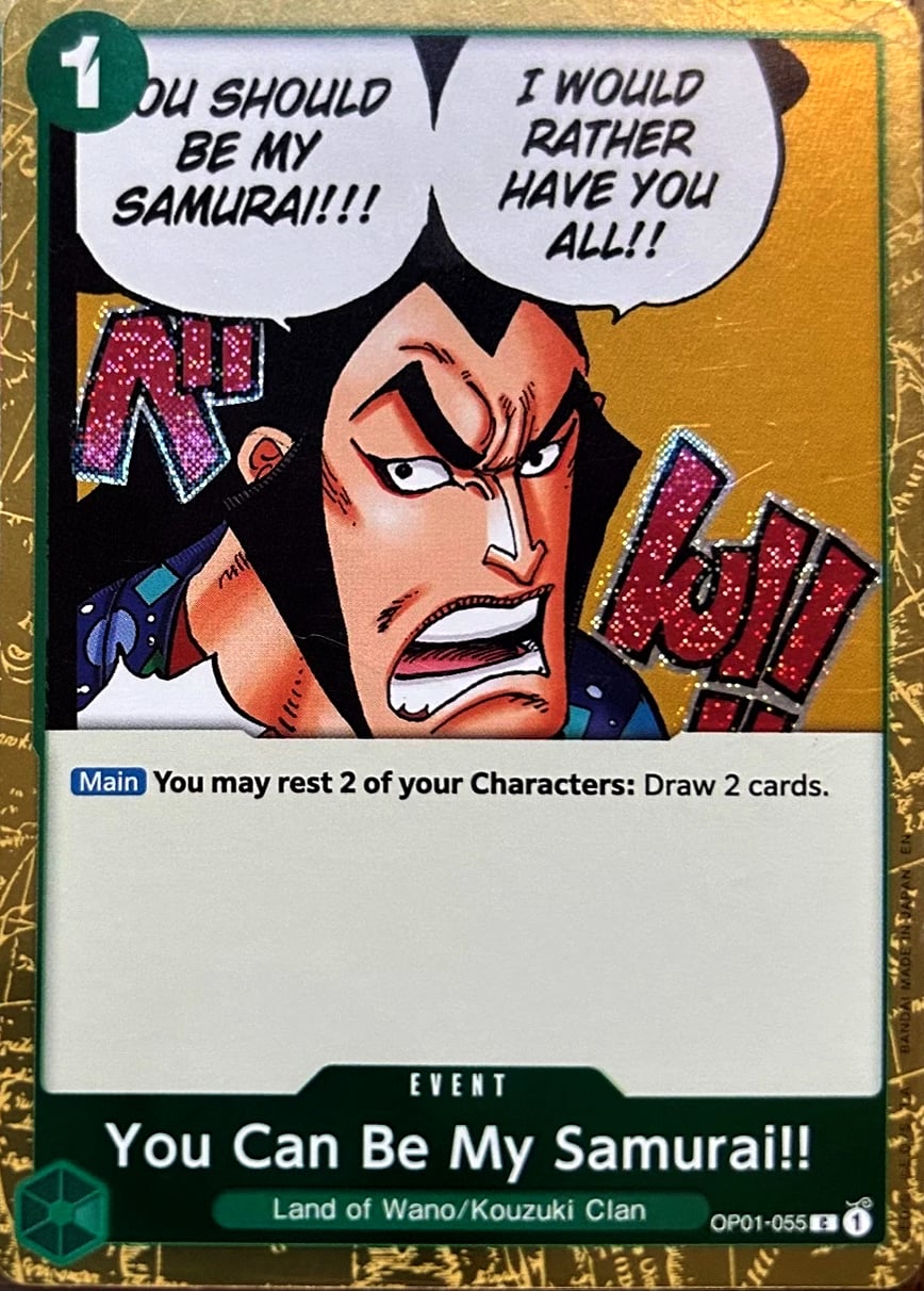 You Can Be My Samurai!! OP01-055 [ Inglese / Giapponese / Francese / Cinese Semplificato ]