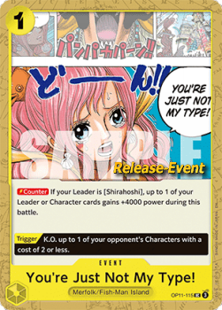 You're Just Not My Type! OP11-115 [ Inglese / Giapponese / Francese / Cinese Semplificato ]