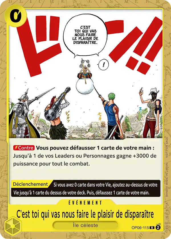 You're the One Who Should Disappear OP06-115 [ Inglese / Giapponese / Francese / Cinese Semplificato ]