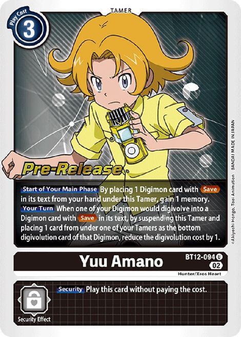 Yuu Amano BT12-094 [ Inglese / Giapponese ]