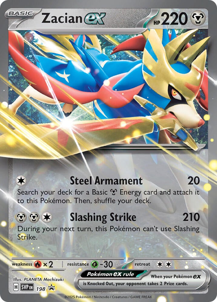Zacian-ex - SVP Black Star Promos SVP 198 [ Italiano ]