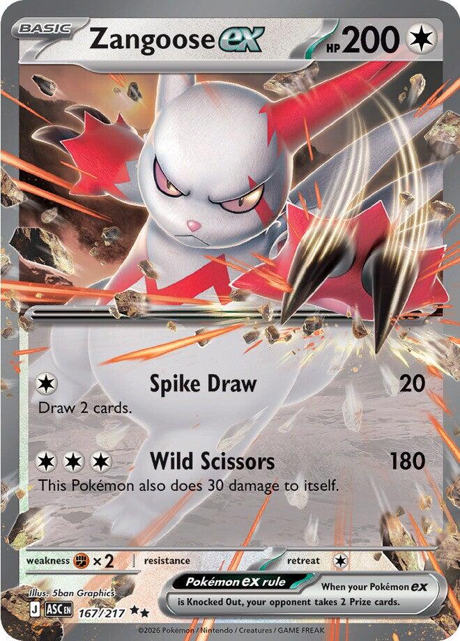 Zangoose-ex - Ascesa Eroica 167/217 [ Italiano / Inglese ]