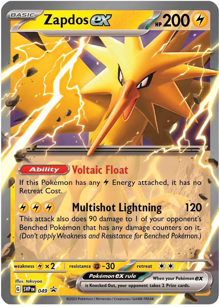 Zapdos-ex - SVP Black Star Promos SVP 049 [ Italiano ]