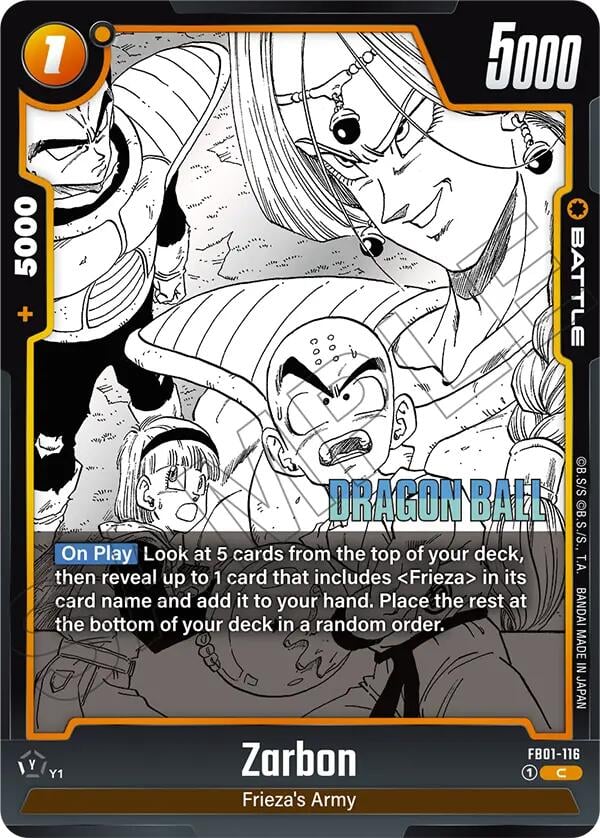 Zarbon FB01-116 [ Inglese / Giapponese ]