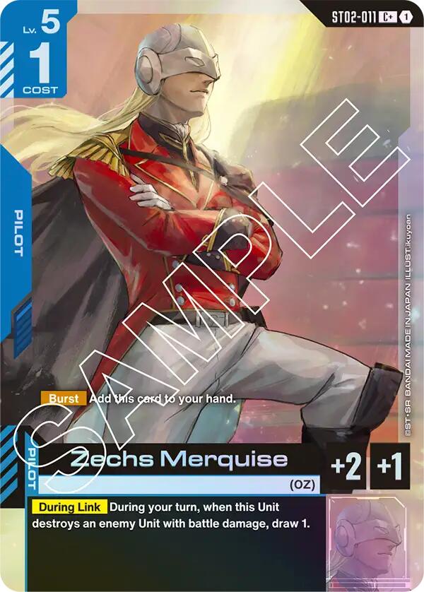 Zechs Merquise ST02-011 [ Inglese / Giapponese ]