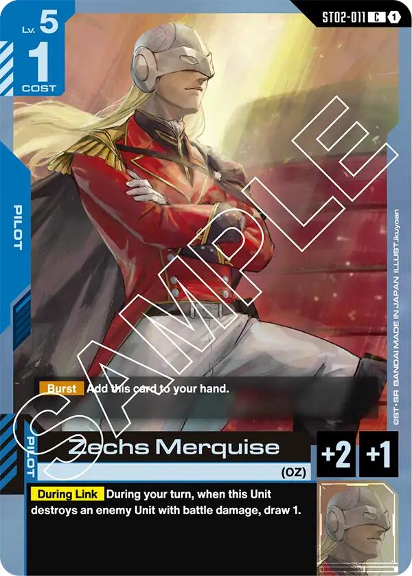 Zechs Merquise ST02-011 [ Inglese / Giapponese ]