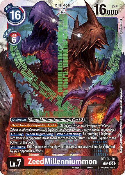 ZeedMillenniummon BT19-101 [ Inglese / Giapponese ]
