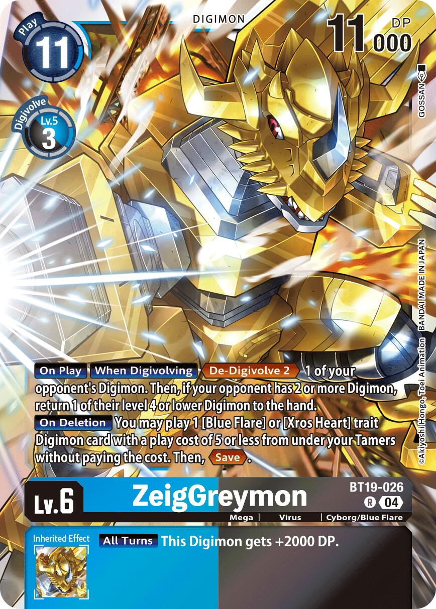 ZeigGreymon BT19-026 [ Inglese / Giapponese ]